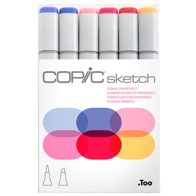 Copic Sketch Set de 6 - Floral Favorites 2