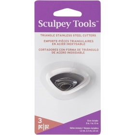 Sculpey Premo! Cortadores - Triangulo Irregular , set de 3