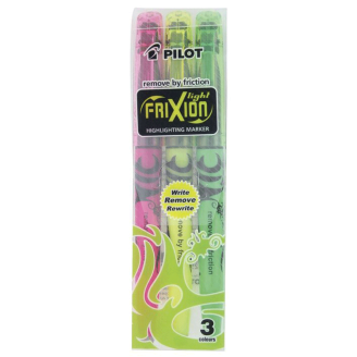 PILOT Destacador FRIXION LIGHT - Set 3 colores