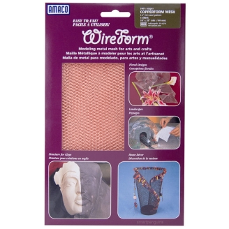 Amaco Wireform Copper Form Mesh 1/4" (Malla de metal para modelado) - 40 x 50 cm