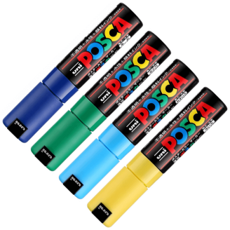 POSCA 8K Japan 8mm (15 Colores Disponibles)