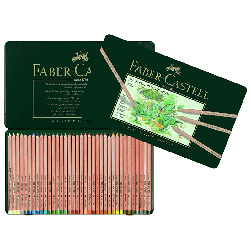 Faber-Castell Pastel Pencils Pitt (Lápices Pastel) - Set de 36 - Dibujo &  Escritura