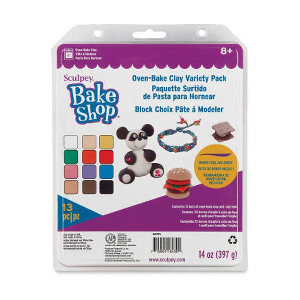 Sculpey Bake Shop - 10 x 1 oz (28 g) y 2 x 2 oz (57 g)