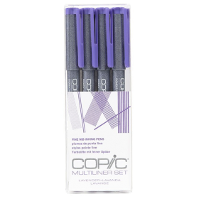 Copic Tiralineas Set de 4 (005, 01, 03, 05) - Lavanda