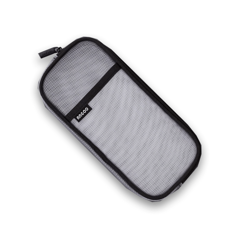 Estuche angoo transparente - Negro