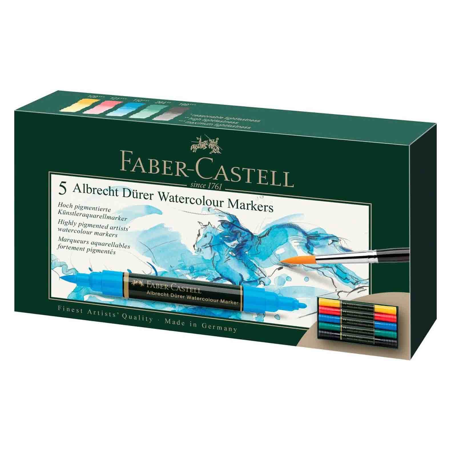 FaberCastell Watercolour Markers Set de 5
