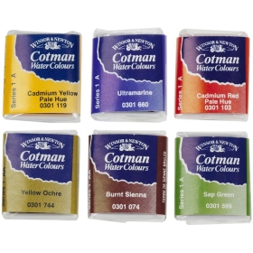 Winsor & Newton Cotman Acuarela 1/2 Pastilla - (40 Colores) 