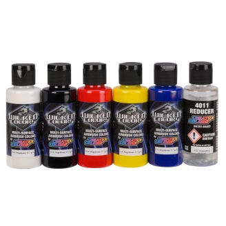  Createx Colors w101-00 Wicked - Primary 60 ml (Set de 5 Colores) 