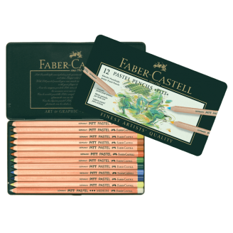 Faber-Castell Pastel Pencils Pitt (Lápices Pastel) - Set de 12
