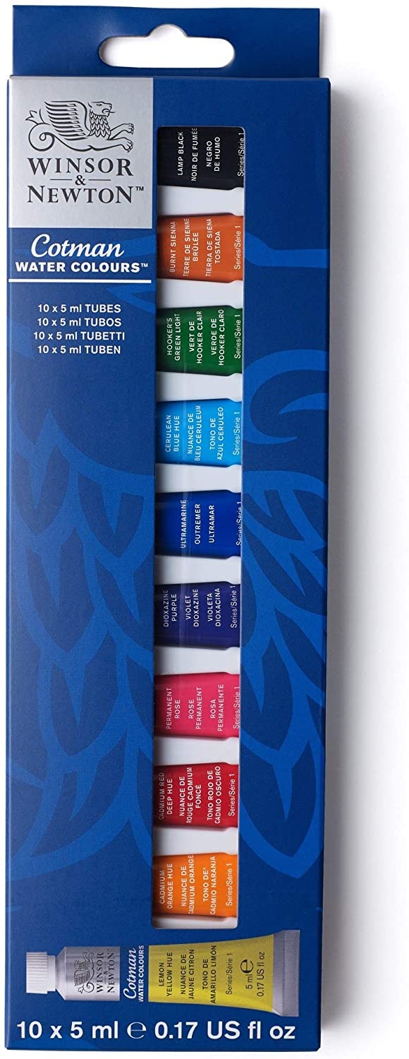 Winsor & Newton Cotman Set de 10 Tubos - 5 ml