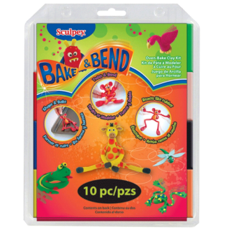 Sculpey SuperFlex Bake & Bend Set, 8 x 2 oz (57 g)