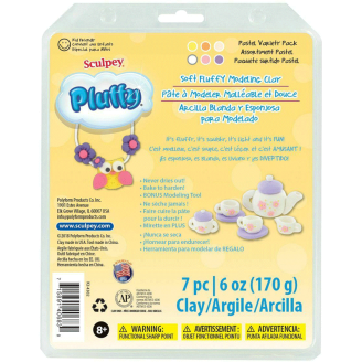 Sculpey Pluffy Multipack - Pastel, 6 x 1 oz (28 g)