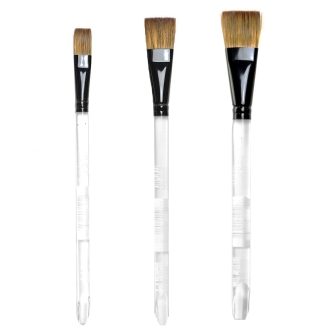 Daler Rowney  - Pincel Wash Plano, Pelo de Pony Y Sintetico, Mango Corto (Disponible en 13mm, 19mm y 25mm)