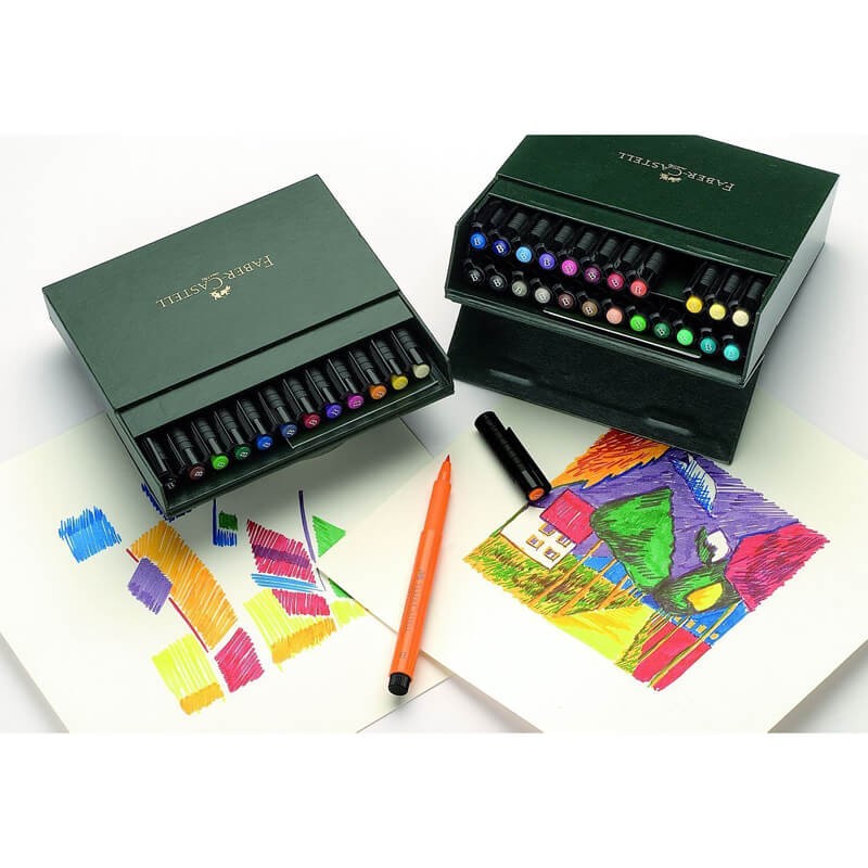 FaberCastell Pitt Artist Pens Brush Set de 24