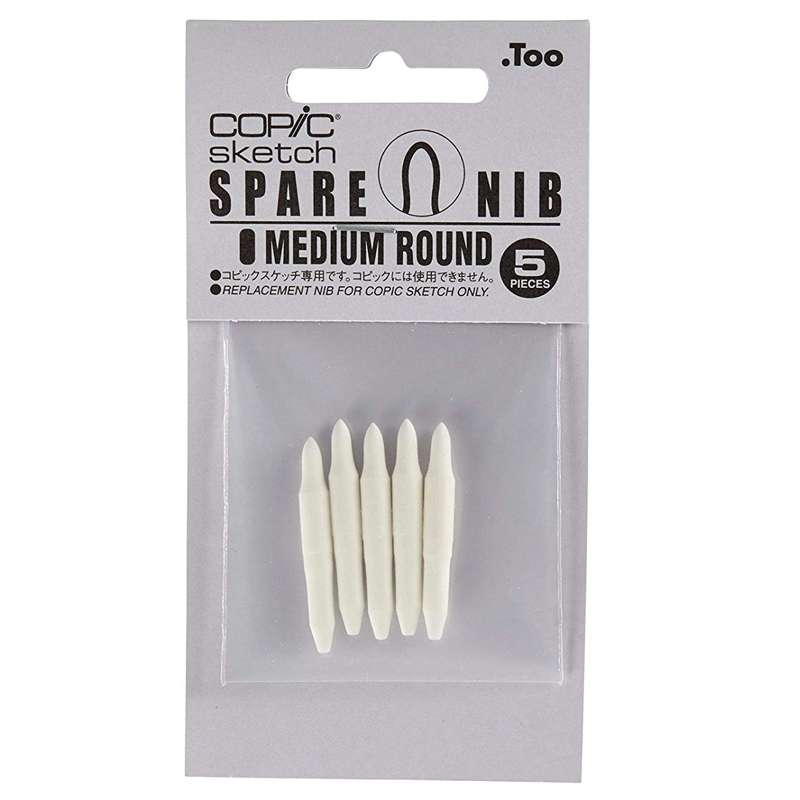 Copic Medium Round (Puntas de Repuesto) - Set de 5