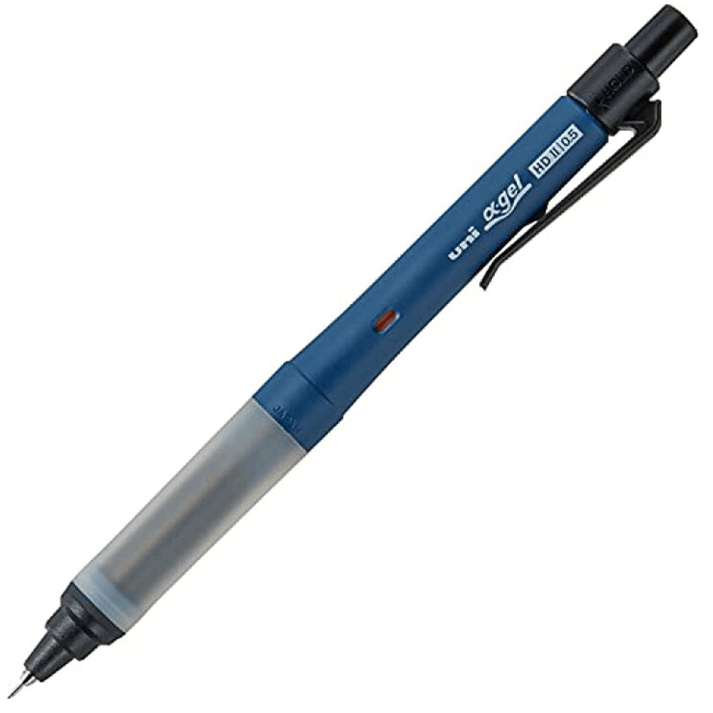 Uni Kurutoga Alpha Gel Switch Portaminas - Azul (0.5mm)