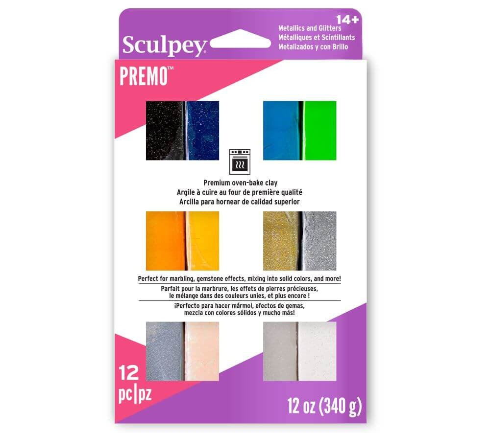 Sculpey Premo MultiPack 12 Colores Accents - 340g (12 x 28g)