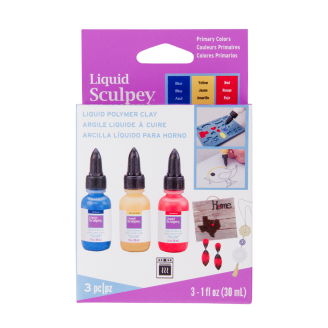 Sculpey Liquido Multipack – Colores primarios 3 x 1 fl oz (29 ml)