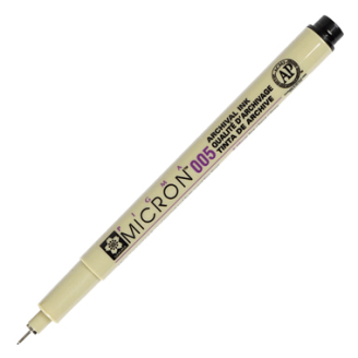 Sakura Pigma Micron Tiralineas (003 al 1.2) - Negro 