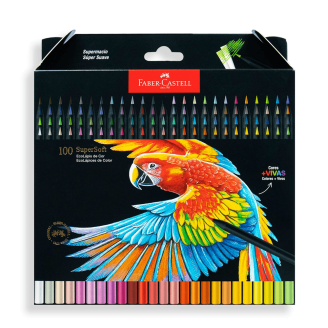 Faber-Castell Supersoft- set de 100 lápices de colores