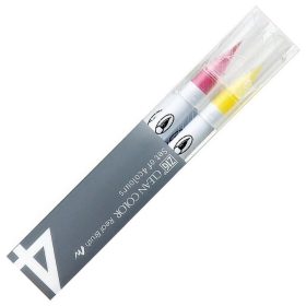 Kuretake Zig Clean Color Real Brush - Set de 4 Colores (Pure)