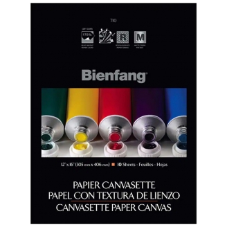 Bienfang Block Canvas tipo Lienzo (30.4 x 40.7cm) - 10 hojas de 281gr