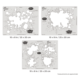 Artool Splatter Fx Template Set (Fhsfx1) Conjunto Plantillas 25X20cm