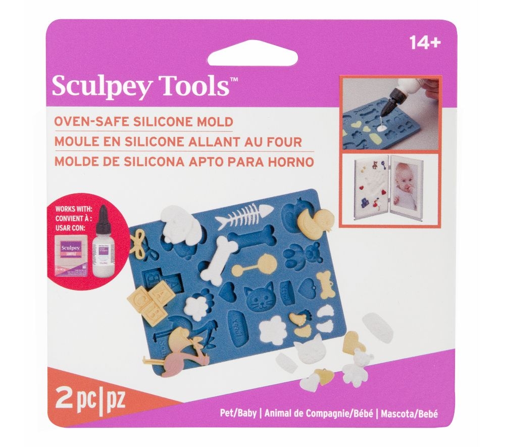 Sculpey Molde Horneable de Silicona – Mascota/Bebe