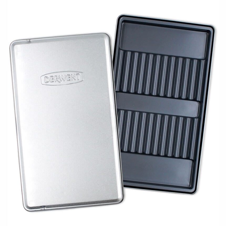 Derwent Estuche Metálico Vacío para 12 lápices