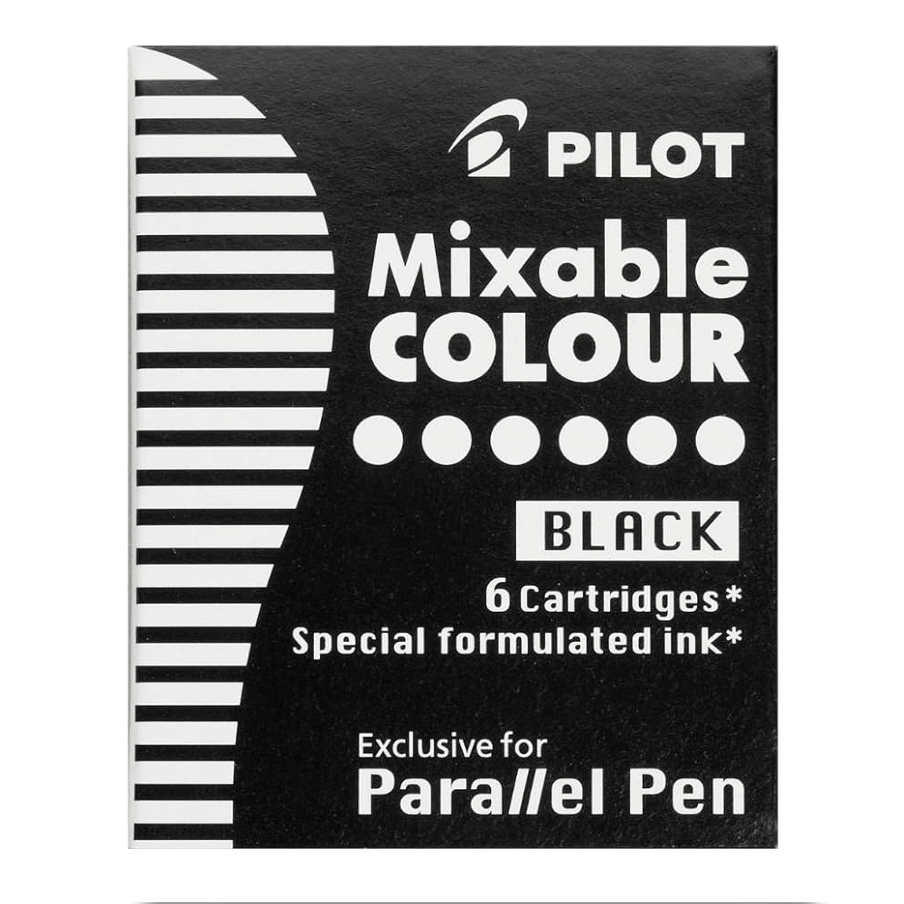 Pilot Parallel Cartucho Recarga Negro - (Set de 6 Unidades)