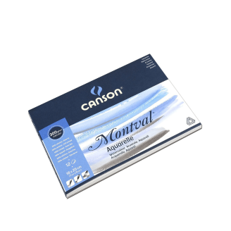 Canson Montval Aquarelle Grano Fino Block (18 x 25cm) - 12 Hojas de 300 Gsm