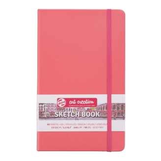 Royal Talens Art Creation Sketch Book Libreta Papel crema 13 X 21cm 140G 80Hjs - Rojo Coral