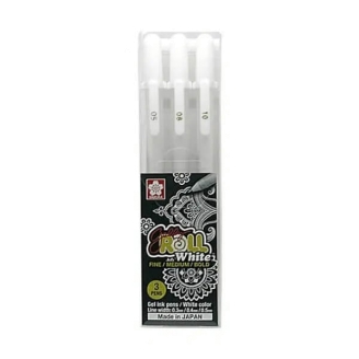 Sakura Gelly Roll White Set 3  (05,08,10)