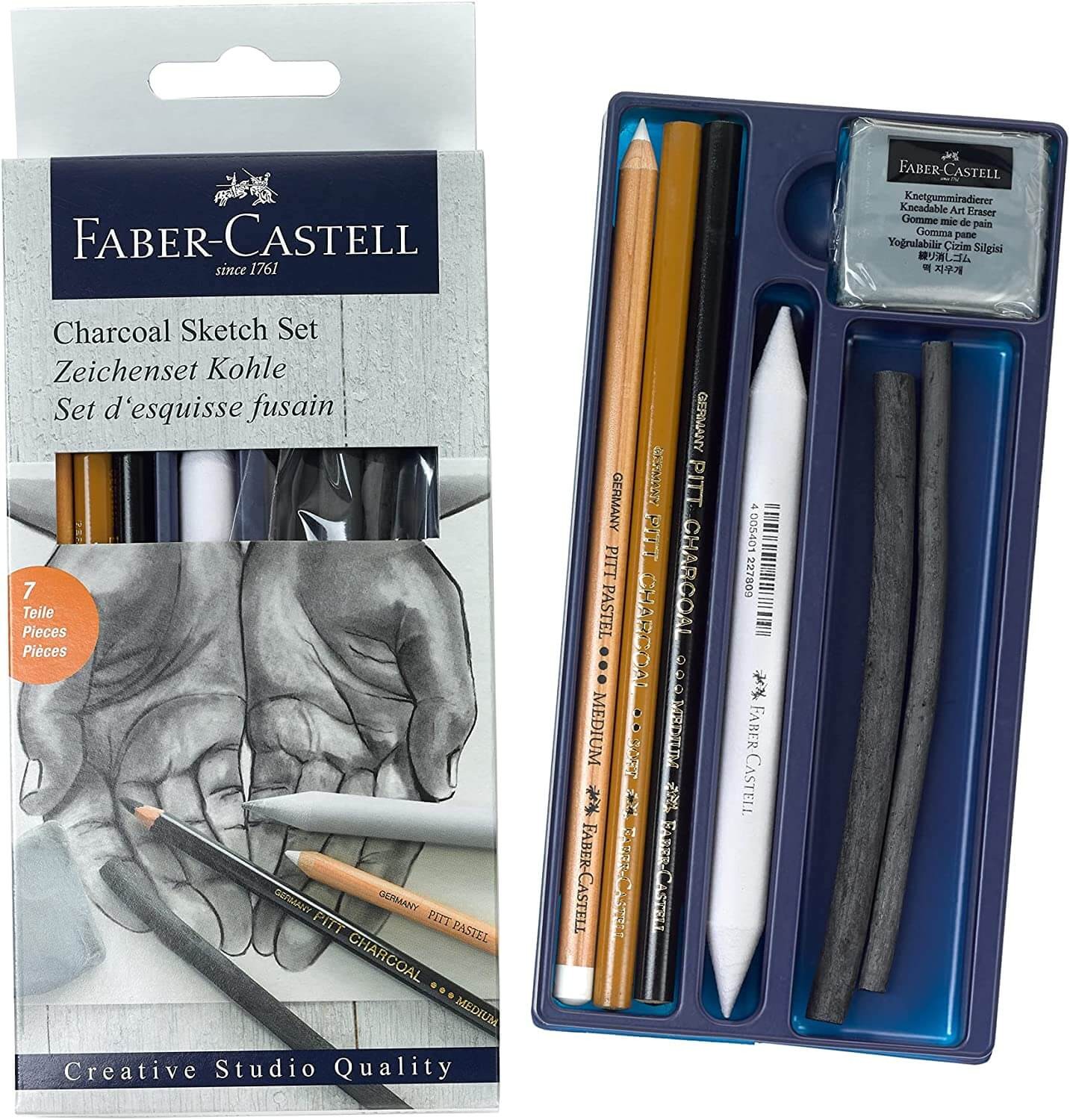 FaberCastell Charcoal Sketch Set 7 Piezas
