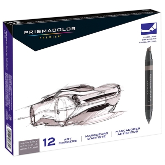 Prismacolor Premier Art Markers (Warm Grey) - Set 12 Marcadores 