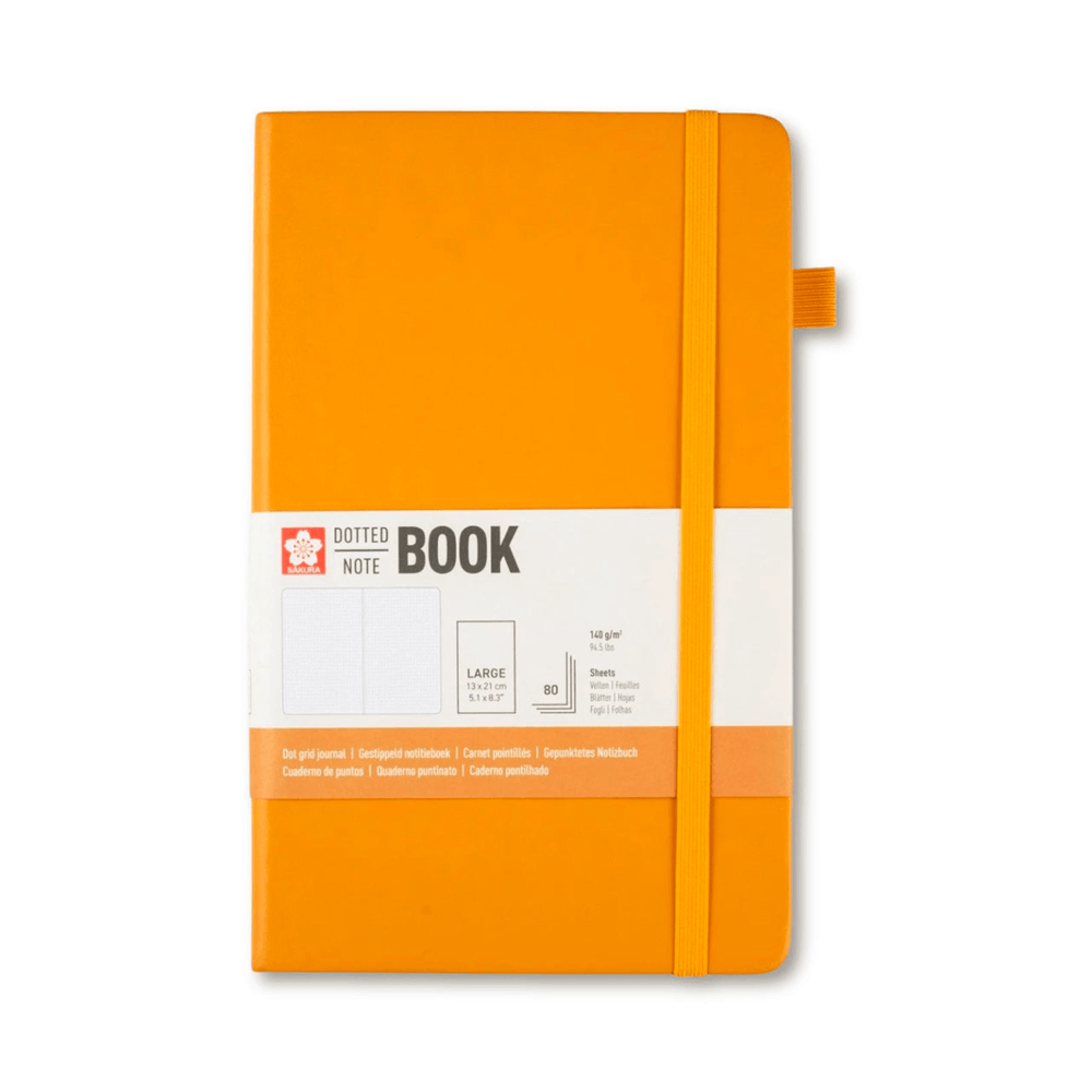 Sakura Dotted NoteBook Libreta con Puntos Amarillo Kerria A5 (13x21 cm) - 80hjs de 140gsm