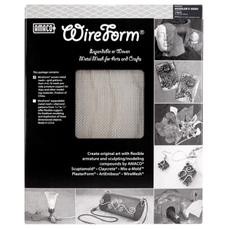 Amaco Wireform Aluminum Gallery Mesh 1/2" (Malla de metal para modelado) - 40 x 50 cm (set de 3)