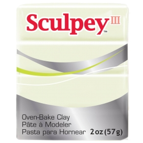 Sculpey III 2 oz (57g) - Glow in the Dark (Brilla en la Oscuridad) 