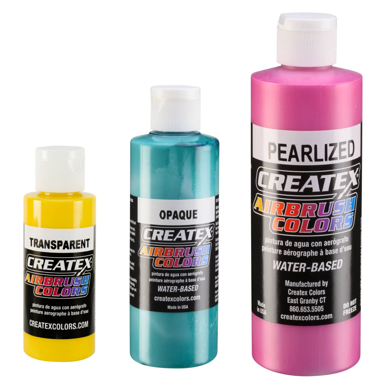 Createx Colors Pintura para aerógrafo, 8 oz, blanco perla