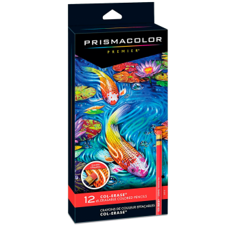 Prismacolor Col-Erase (Lapices de Colores Borrables) - Set de 12 Colores
