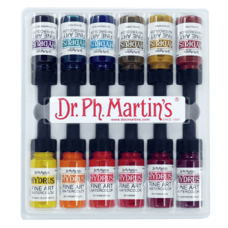 Dr. Ph. Martin's Hydrus Watercolors 15ml - Set 3 (12 Colores)