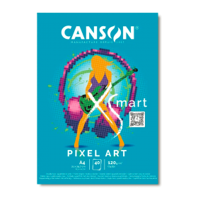 Canson XSmart Block Pixel Art A4 (21 x 29,7 cm) - 40 hojas de 120 gms