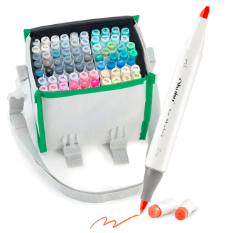 Ohuhu Honolulu Marcadores al Alcohol Doble Punta  - Set 72 Colores