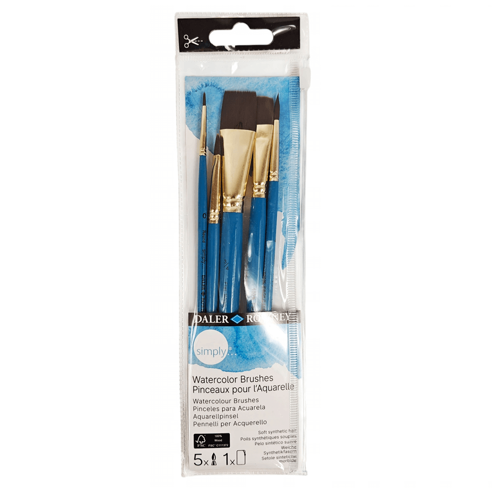 Daler Rowney Simply Pinceles para Acuarela Set de