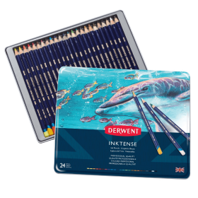 Derwent Inktense (Lapicés Acuarelables) - Set de 24