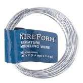 Amaco Wireform Alambre de aluminio para escultura - 1/16'' x 8' (1.6mm x 2.4mts)