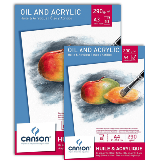 Canson Acrilico Y Óleo Pad 290 gsm (Disponible en 2 medidas)