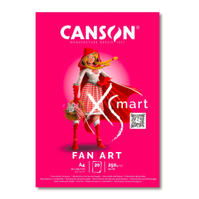 Canson XSmart Block Fan Art A4 (21 x 29,7 cm) - 20 hojas de 250 gms