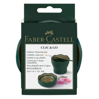 Faber-Castell Vaso Portable Plegable CLIC&GO! 
