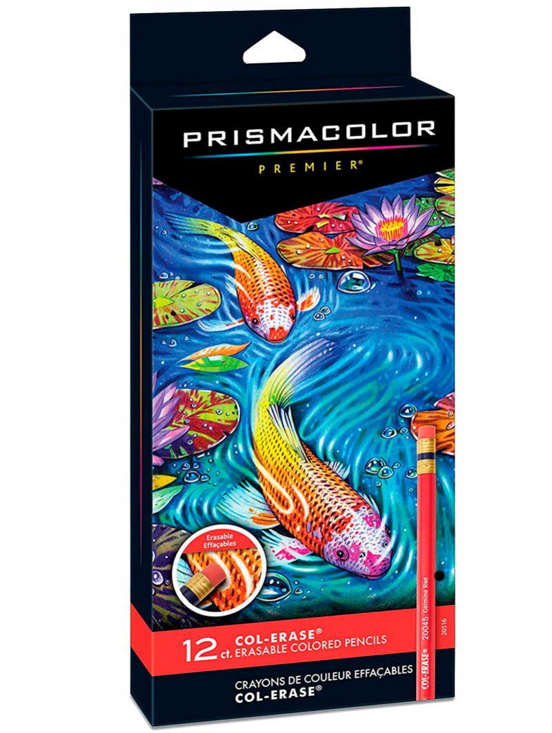 Prismacolor Col-Erase (Lapices de Colores Borrables) - Set de 12 Colores